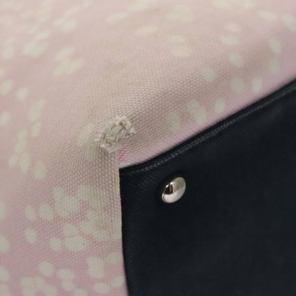 CHANEL High Summer Tote Bag Canvas Pink Silver CC Auth bs20616 - Picture 15 of 16